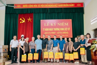DUCANH BOND thăm hỏi, tặng quà các thương bệnh binh, gia đình chính sách nhân ngày Thương binh – Liệt sỹ 27/07